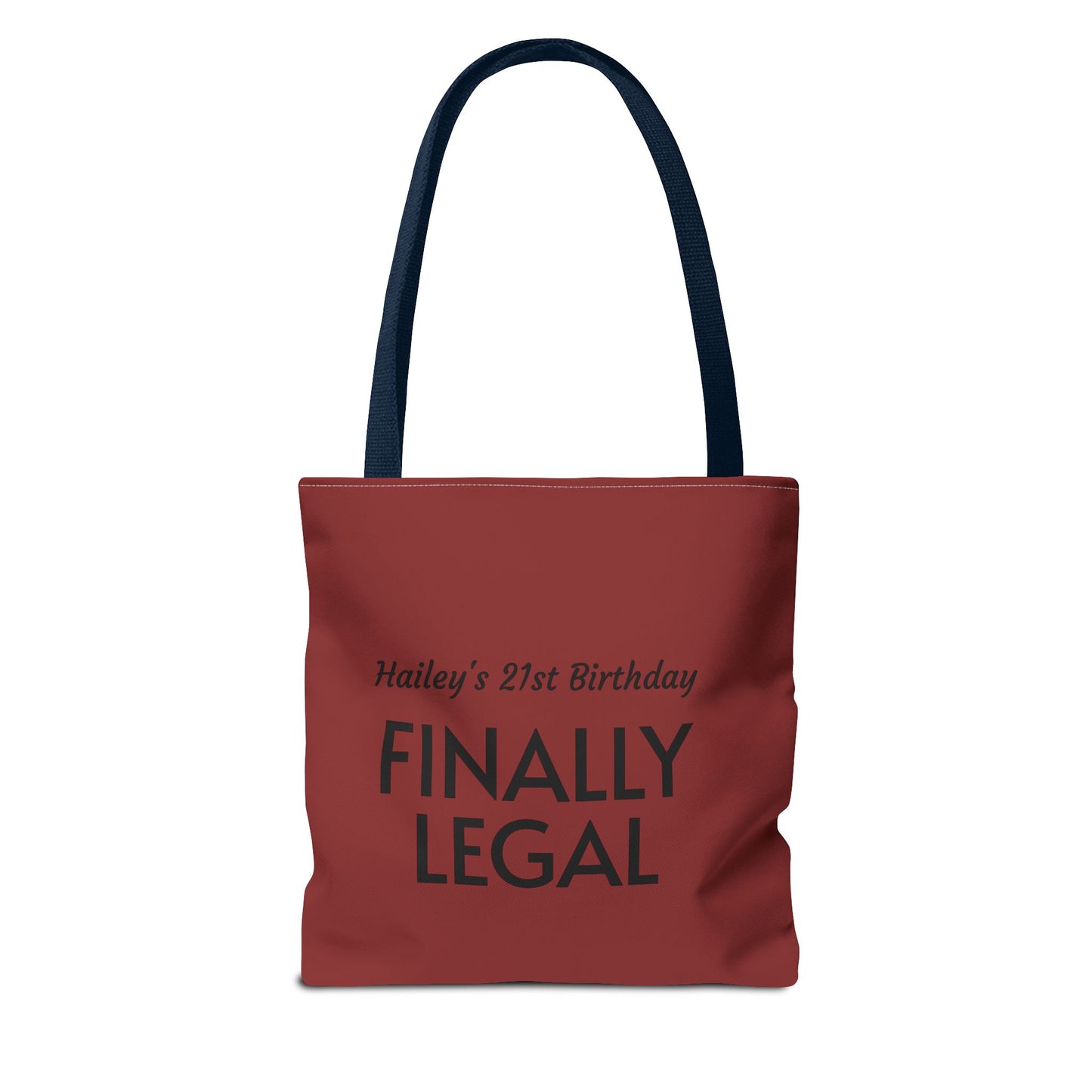 Mama of the Birthday Dude Tote Bag — Personalized 'Finally Legal' Birthday Celebration Tote