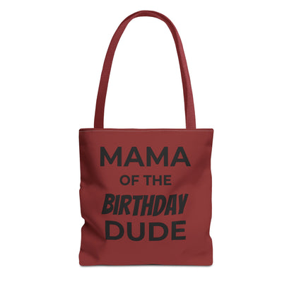 Mama of the Birthday Dude Tote Bag — Personalized 'Finally Legal' Birthday Celebration Tote