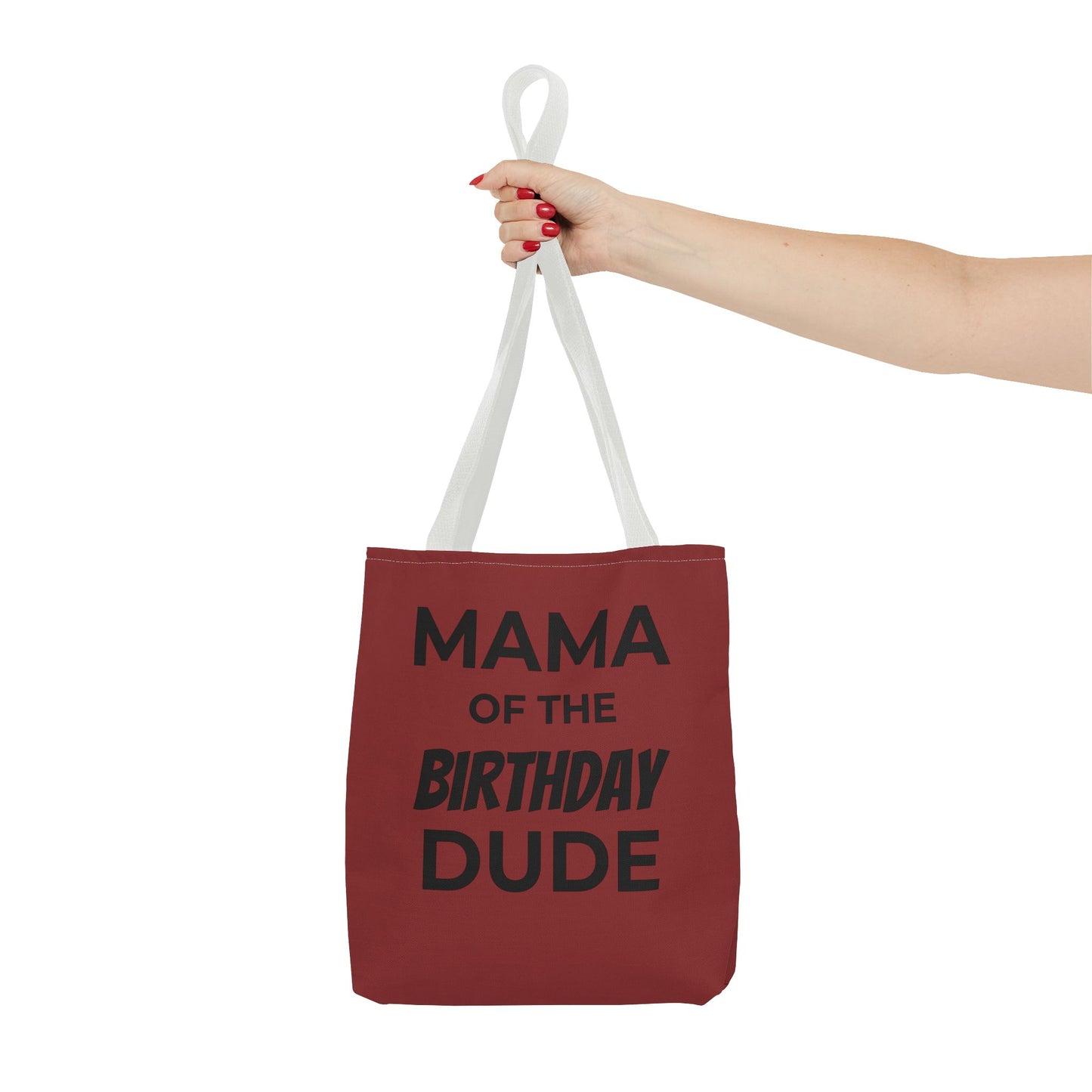 Mama of the Birthday Dude Tote Bag — Personalized 'Finally Legal' Birthday Celebration Tote