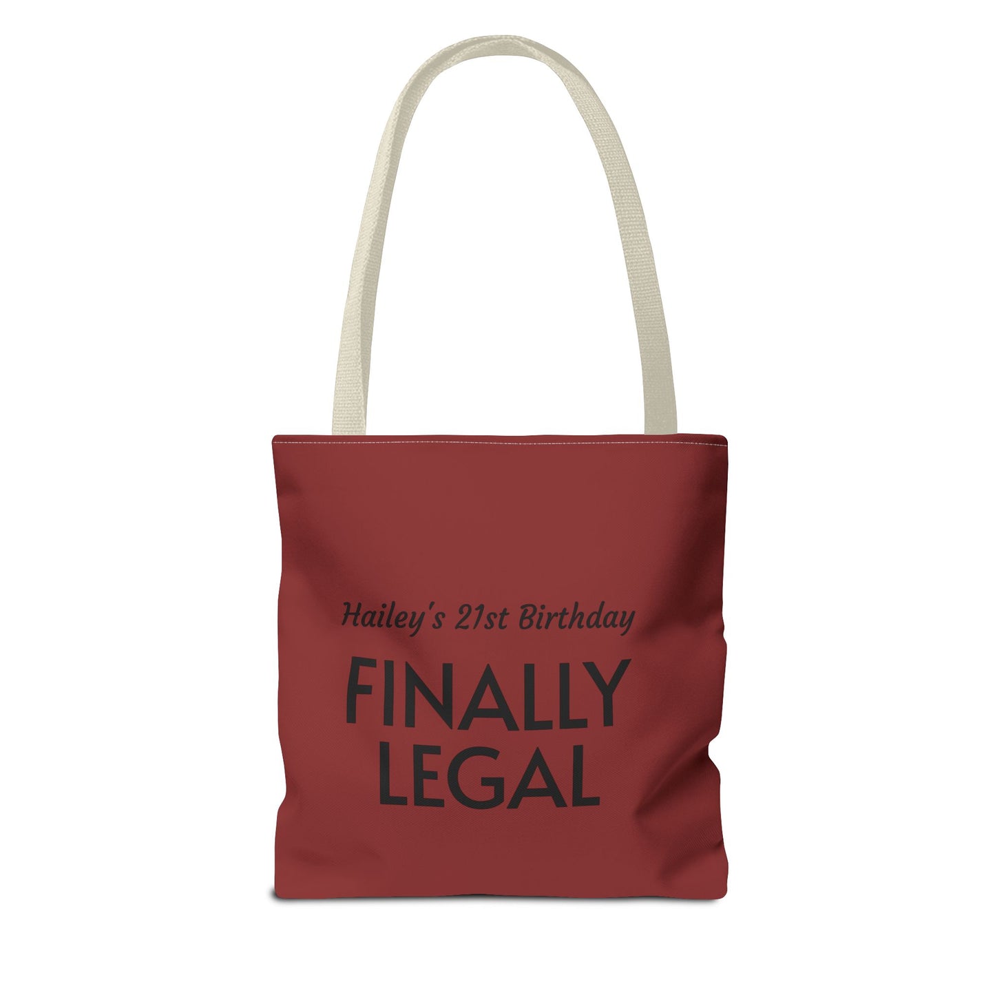 Mama of the Birthday Dude Tote Bag — Personalized 'Finally Legal' Birthday Celebration Tote