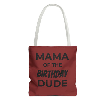 Mama of the Birthday Dude Tote Bag — Personalized 'Finally Legal' Birthday Celebration Tote