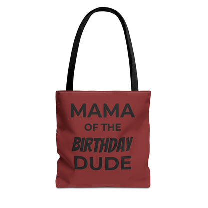 Mama of the Birthday Dude Tote Bag — Personalized 'Finally Legal' Birthday Celebration Tote
