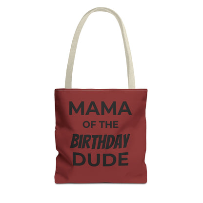 Mama of the Birthday Dude Tote Bag — Personalized 'Finally Legal' Birthday Celebration Tote