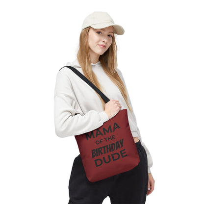 Mama of the Birthday Dude Tote Bag — Personalized 'Finally Legal' Birthday Celebration Tote