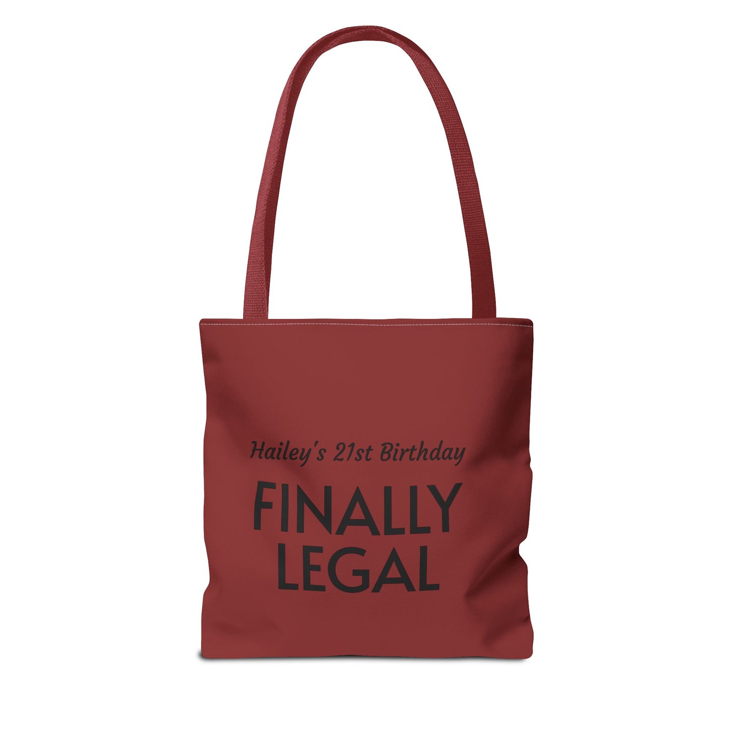 Mama of the Birthday Dude Tote Bag — Personalized 'Finally Legal' Birthday Celebration Tote