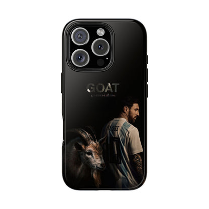 GOAT Messi Phone Case — Soccer Legend Tribute Tough Case