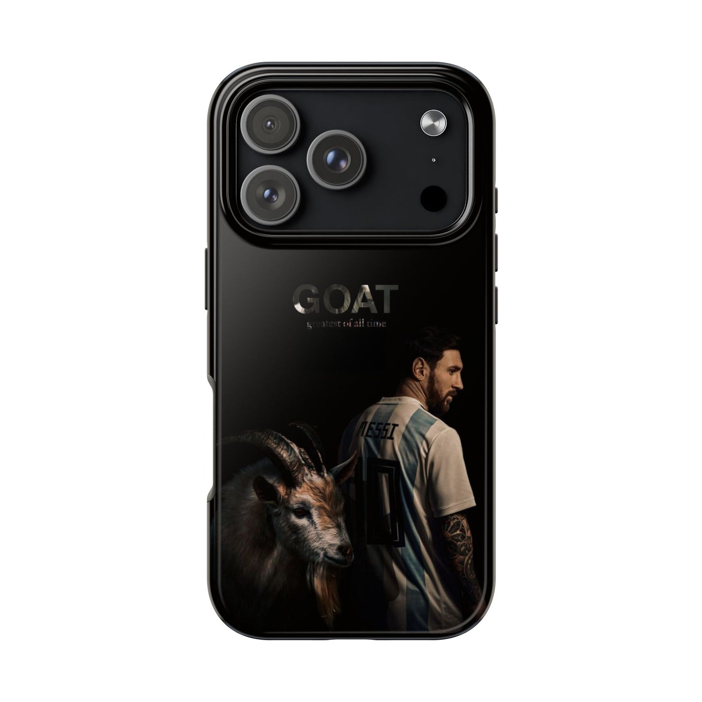 GOAT Messi Phone Case — Soccer Legend Tribute Tough Case