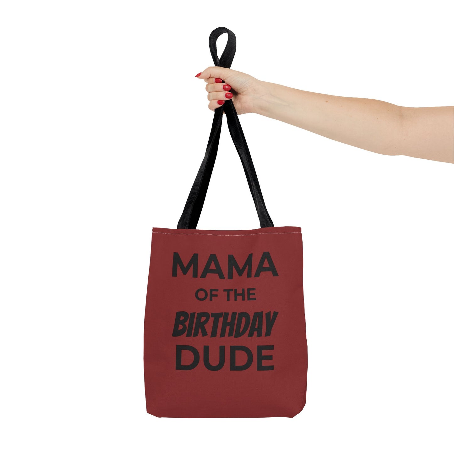 Mama of the Birthday Dude Tote Bag — Personalized 'Finally Legal' Birthday Celebration Tote
