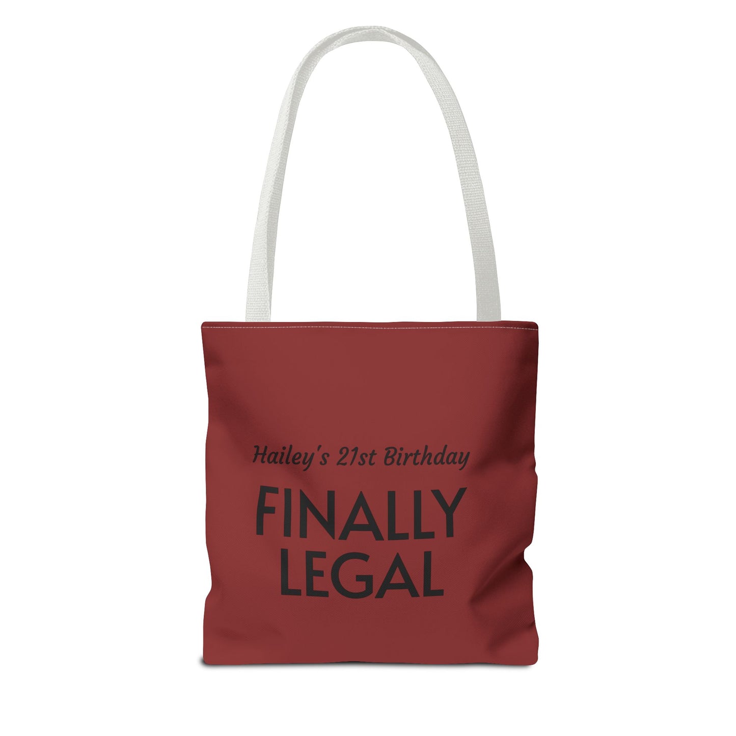 Mama of the Birthday Dude Tote Bag — Personalized 'Finally Legal' Birthday Celebration Tote