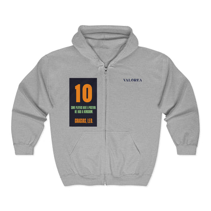 10 Classroom Rules Full-Zip Hoodie — Teacher Appreciation & Back-to-School Sweatshirt