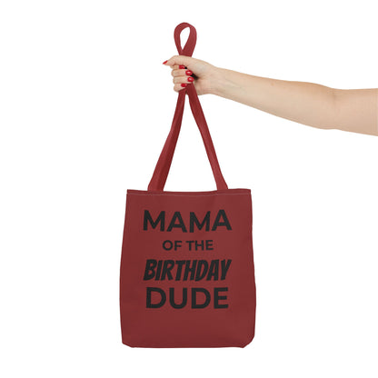 Mama of the Birthday Dude Tote Bag — Personalized 'Finally Legal' Birthday Celebration Tote
